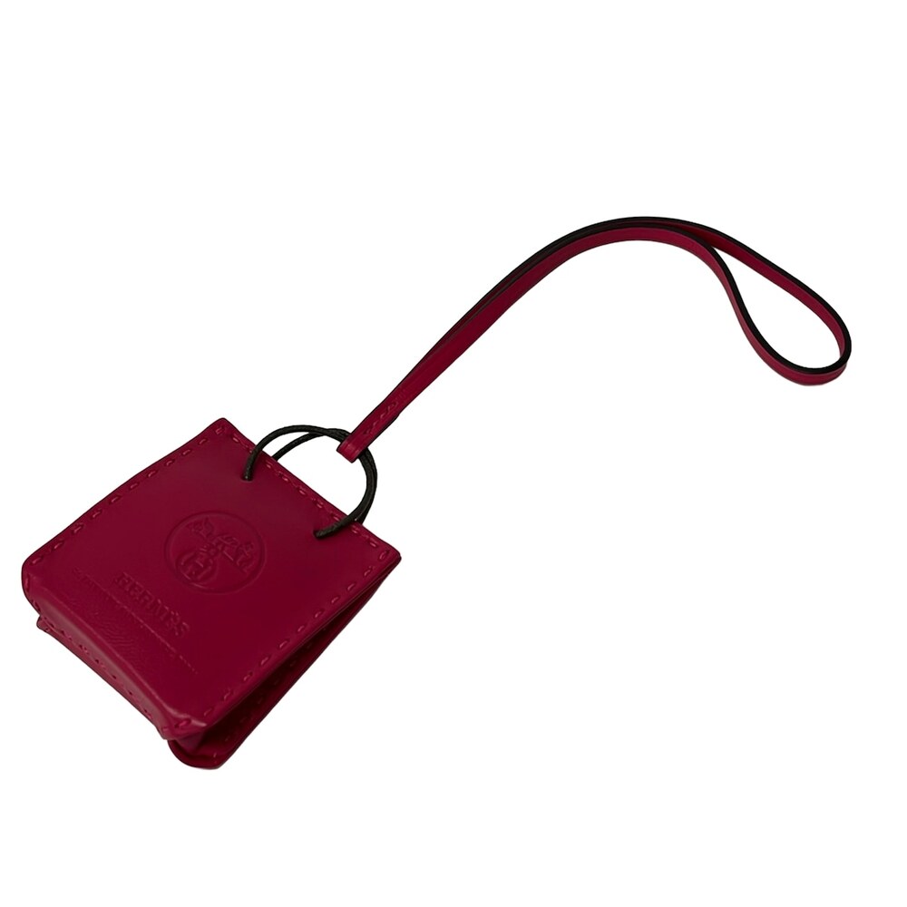 Hermès Sack Orange Bag Charm Agneau Milo Veau Swift